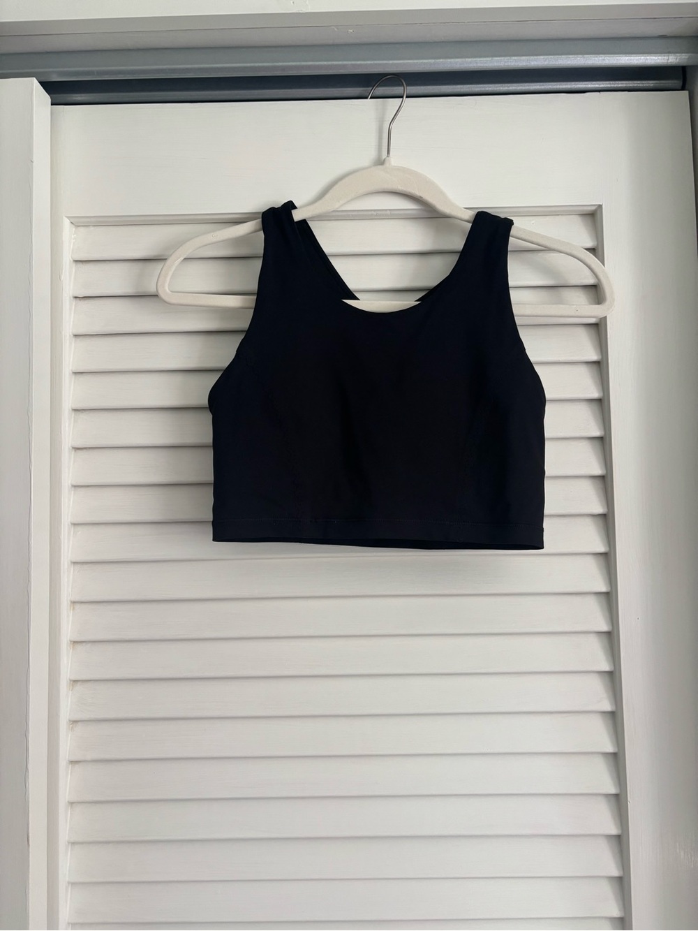 Lululemon Black Crop Sports Bra Top